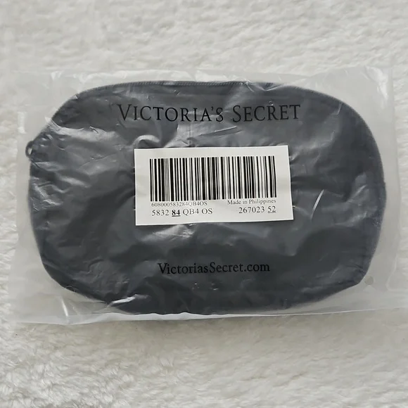 Victoria's Secret Pink Zip Top Belt Bag Buckle Closure Black New - Picture 9 of 11